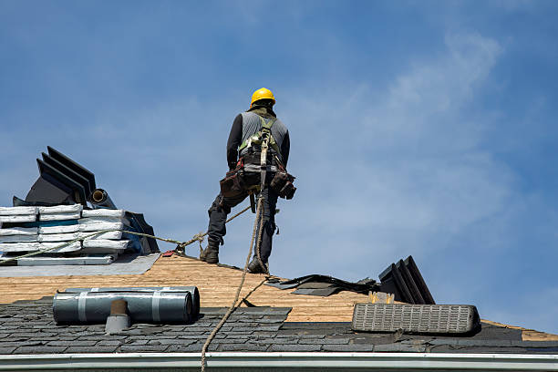 Professional Roof Replacement technician working in Newark, IL